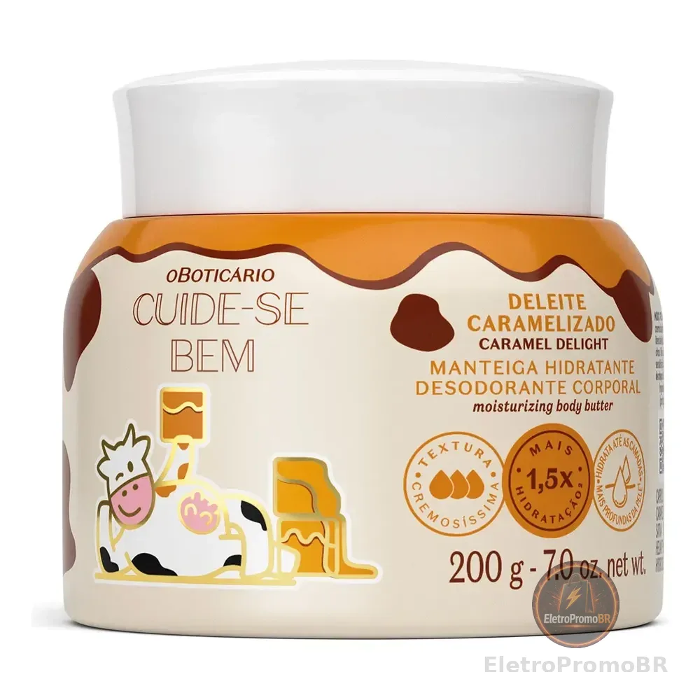 O Boticário Cuide-se Bem Deleite Caramelizado Manteiga Corpo