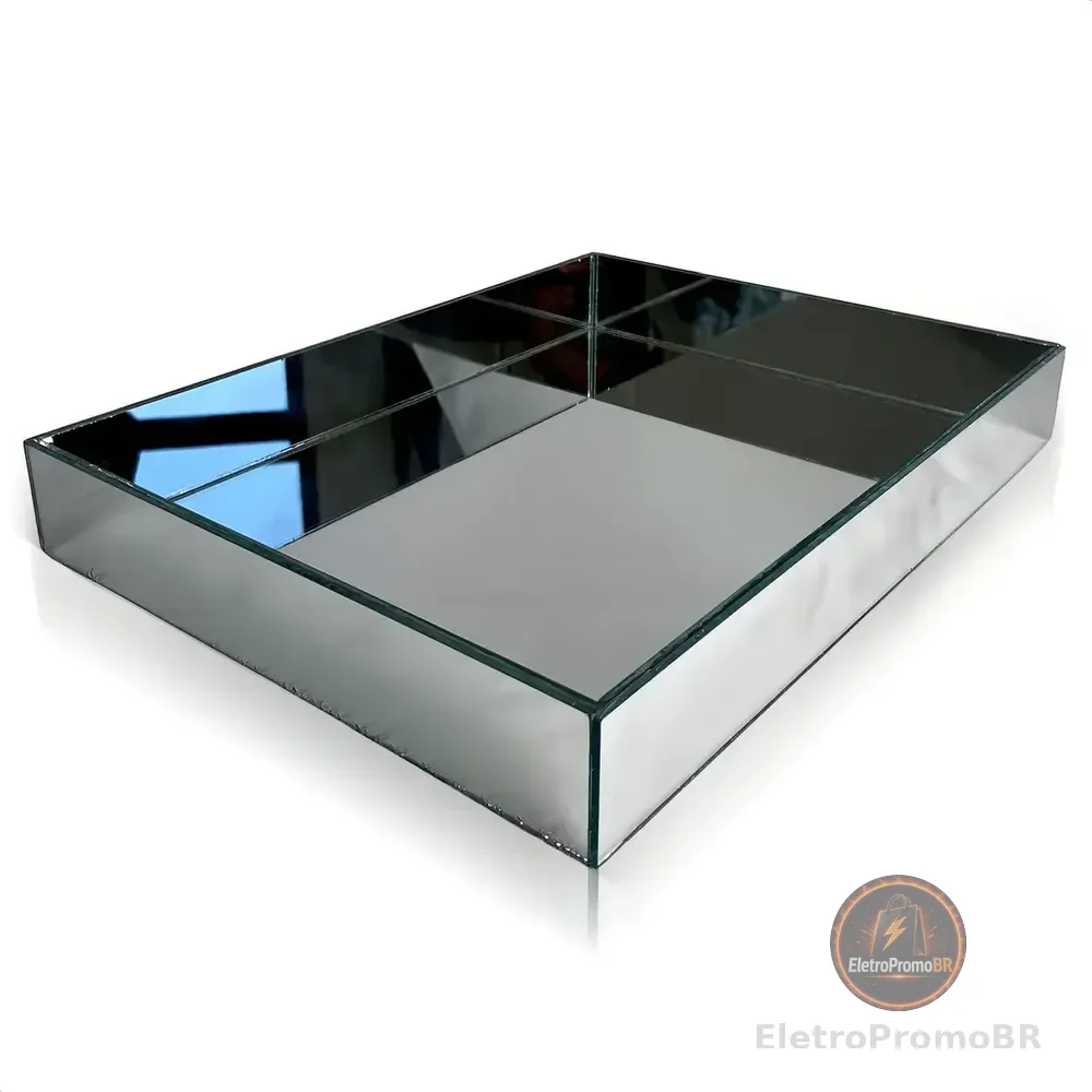 Bandeja Espelhada De Mesa Para Sala Jantar 30x20