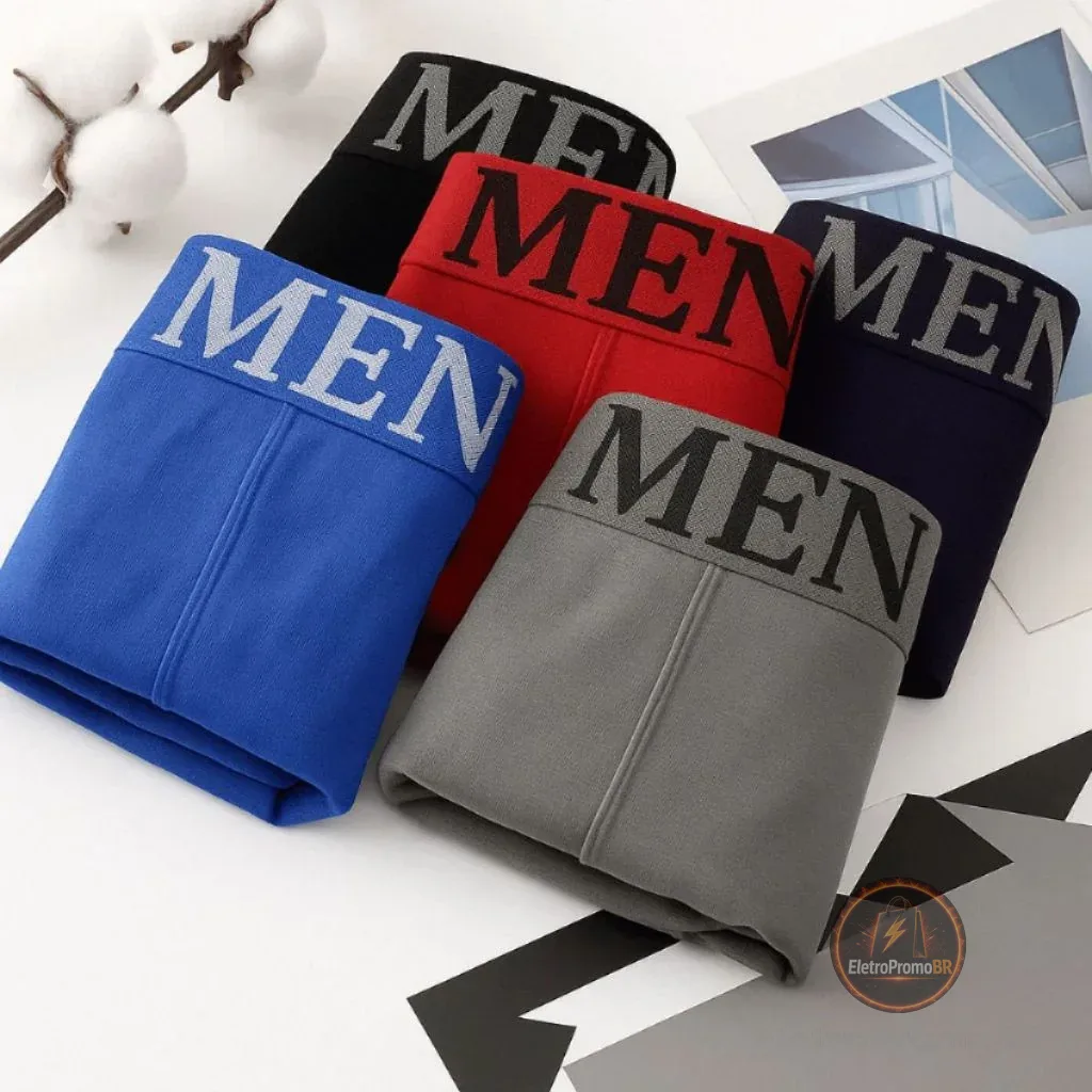 Kit 3 ou 10 Unidades Cueca Boxers Masculina de Microfibra