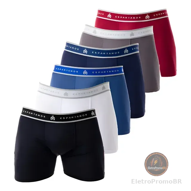 Kit Com 10 Cuecas Boxer Masculina Microfibra Original