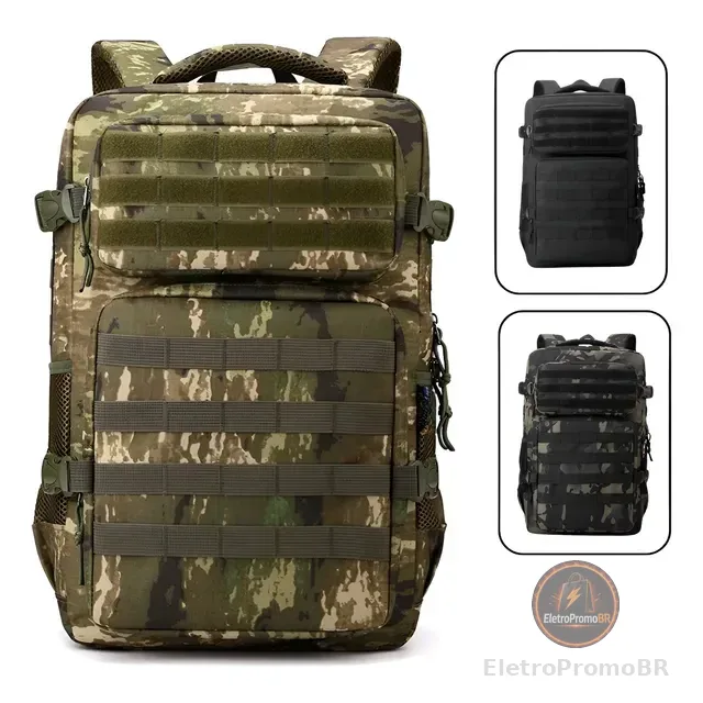 Mochila Tática Militar Impermeável 30 Litros Super Reforçada