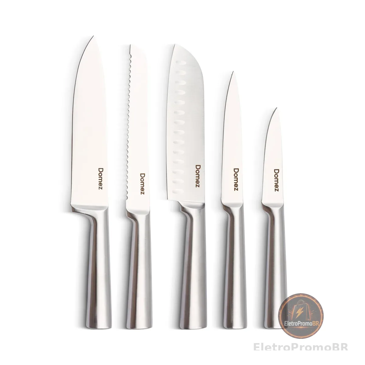 DOMEZ Jogo de 5 Facas Inox 4Cr13