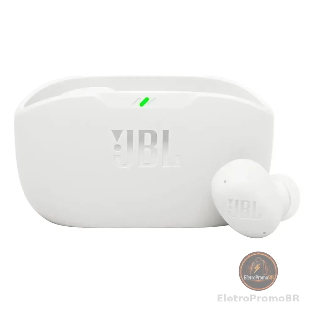 Fone De Ouvido Bluetooth Sem Fio Branco Wave Buds 2 Jbl