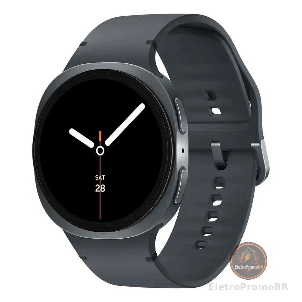 Smartwatch Samsung Galaxy Watch 8 44mm, Com GPS e NFC, em Alumínio Cinza-escuro