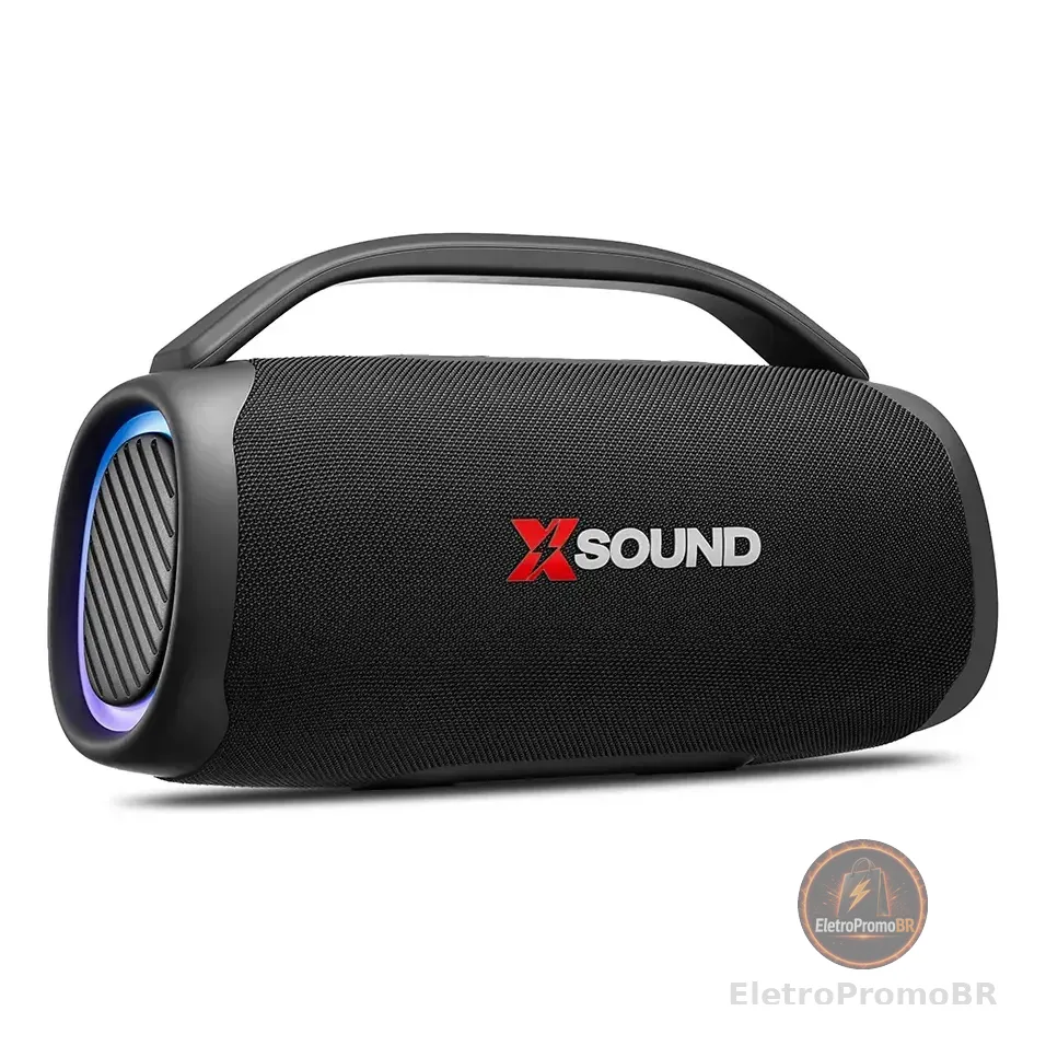 Caixa De Som Boombox Mondial Xsound- Bx-100-bl - 100w Cor Preto