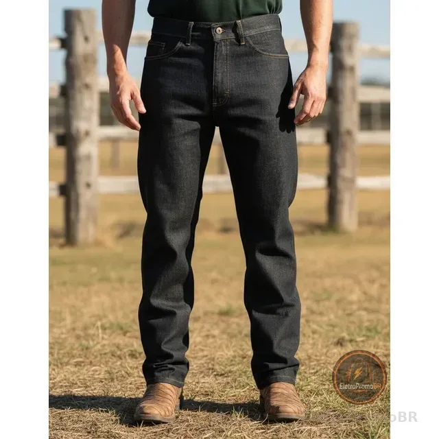 Calça Jeans Masculina Trabalho Reforçada Promoção Atacado