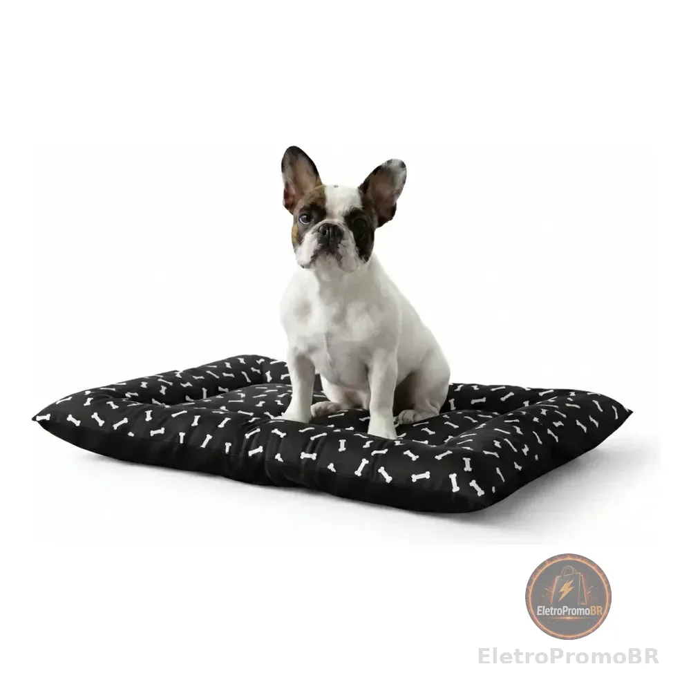 Cama Pet Impermeável Colchonete Premium 56x76 Melhor Preço  Preto