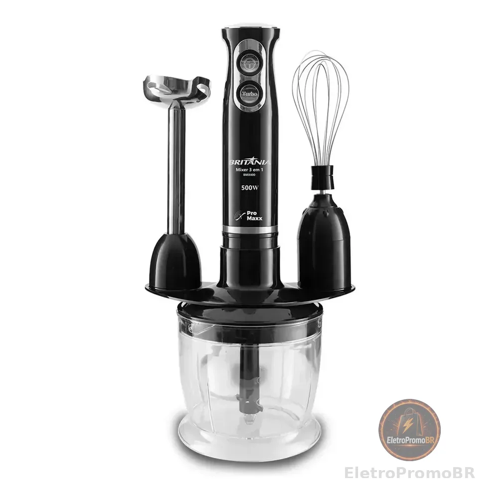Mixer Bmx400p 3 Em 1 500w Cor Preto Britânia 110v Preto 127v