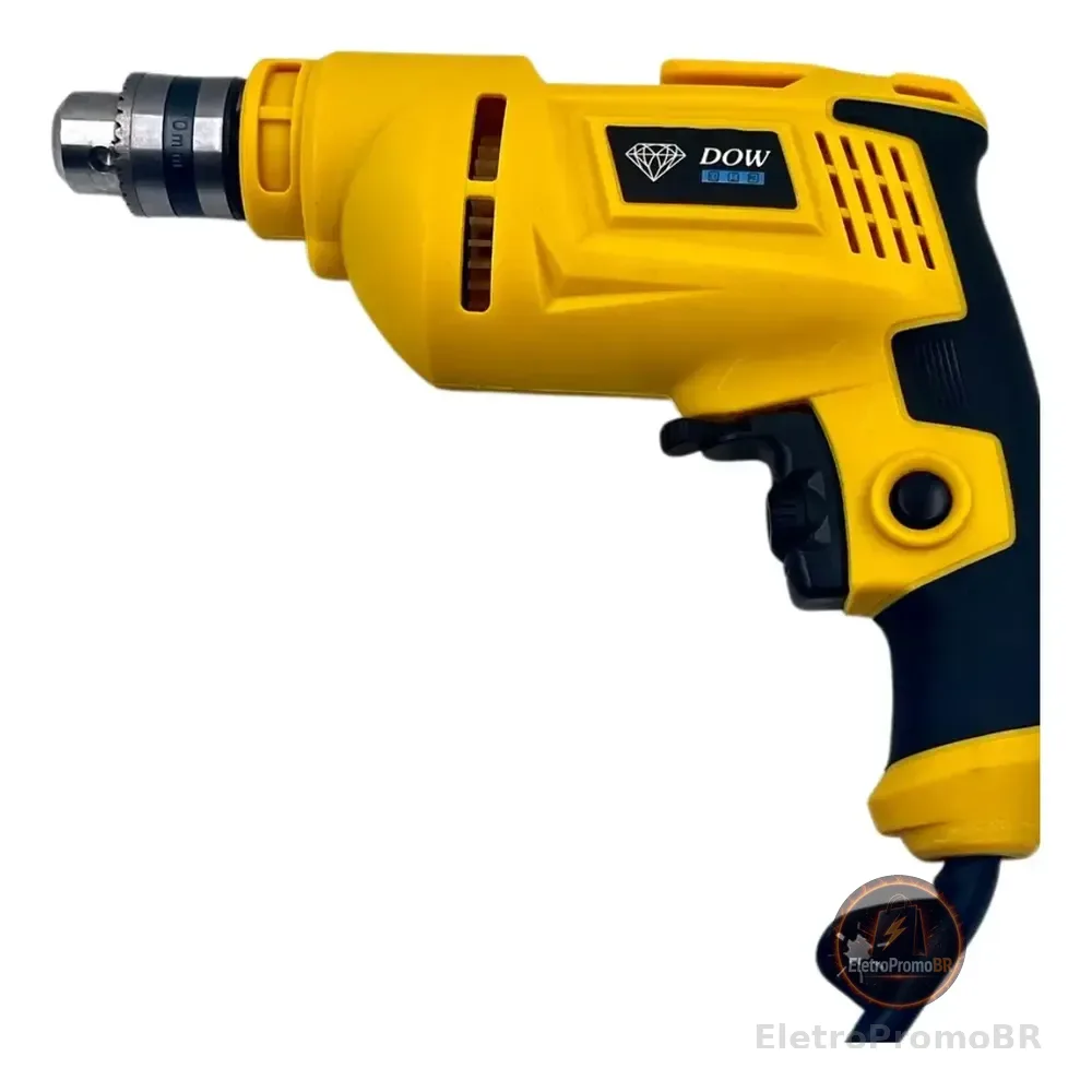Furadeira E Parafusadeira  850w Mandril Chave 10 Mm 220v Amarelo 220v