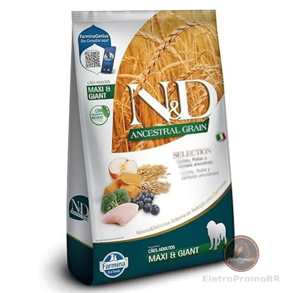 N&D Ancestral Selection Cães Ads Gd Gigante Frango- 15kg