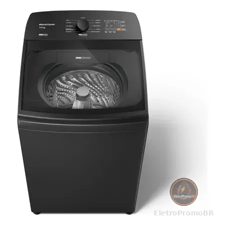 Máquina De Lavar Brastemp 14kg Cinza Smart Sensor- Bwj14a9 127v