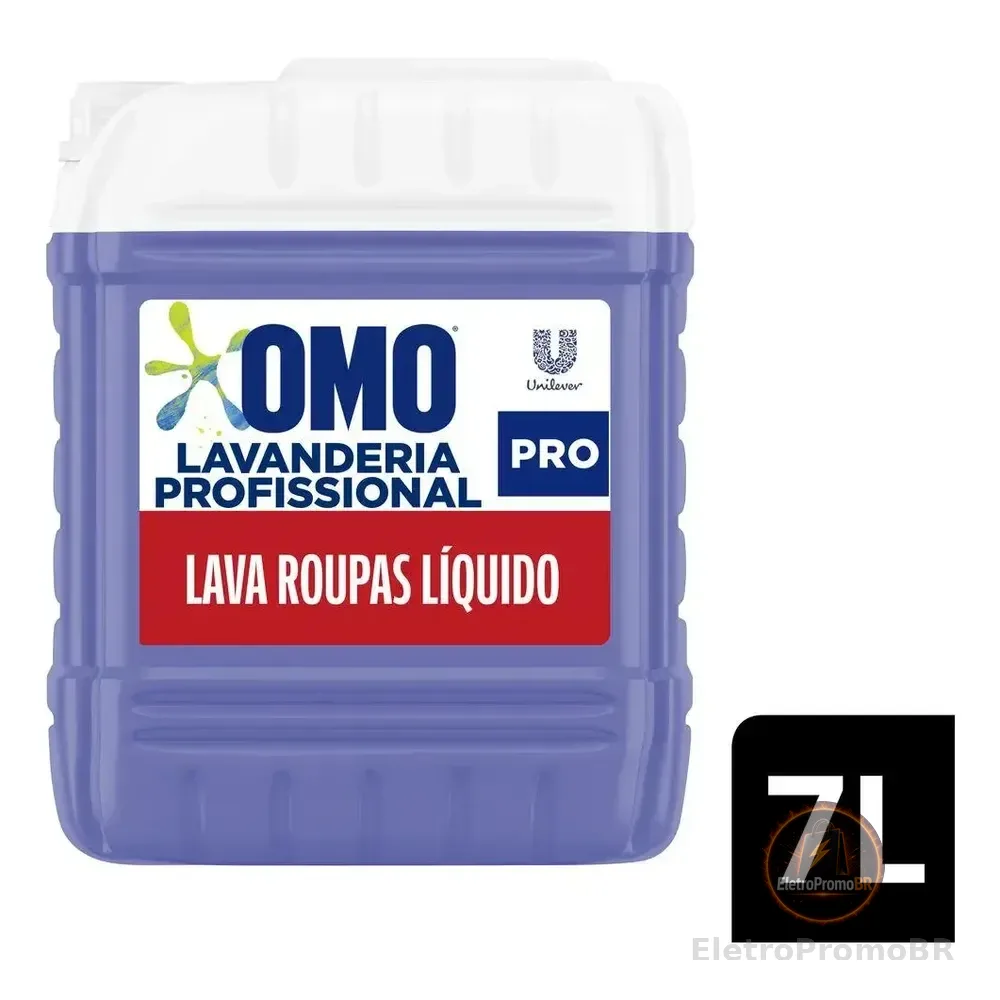 Lava Roupas Lavanderia Pro Líquido 7L Omo