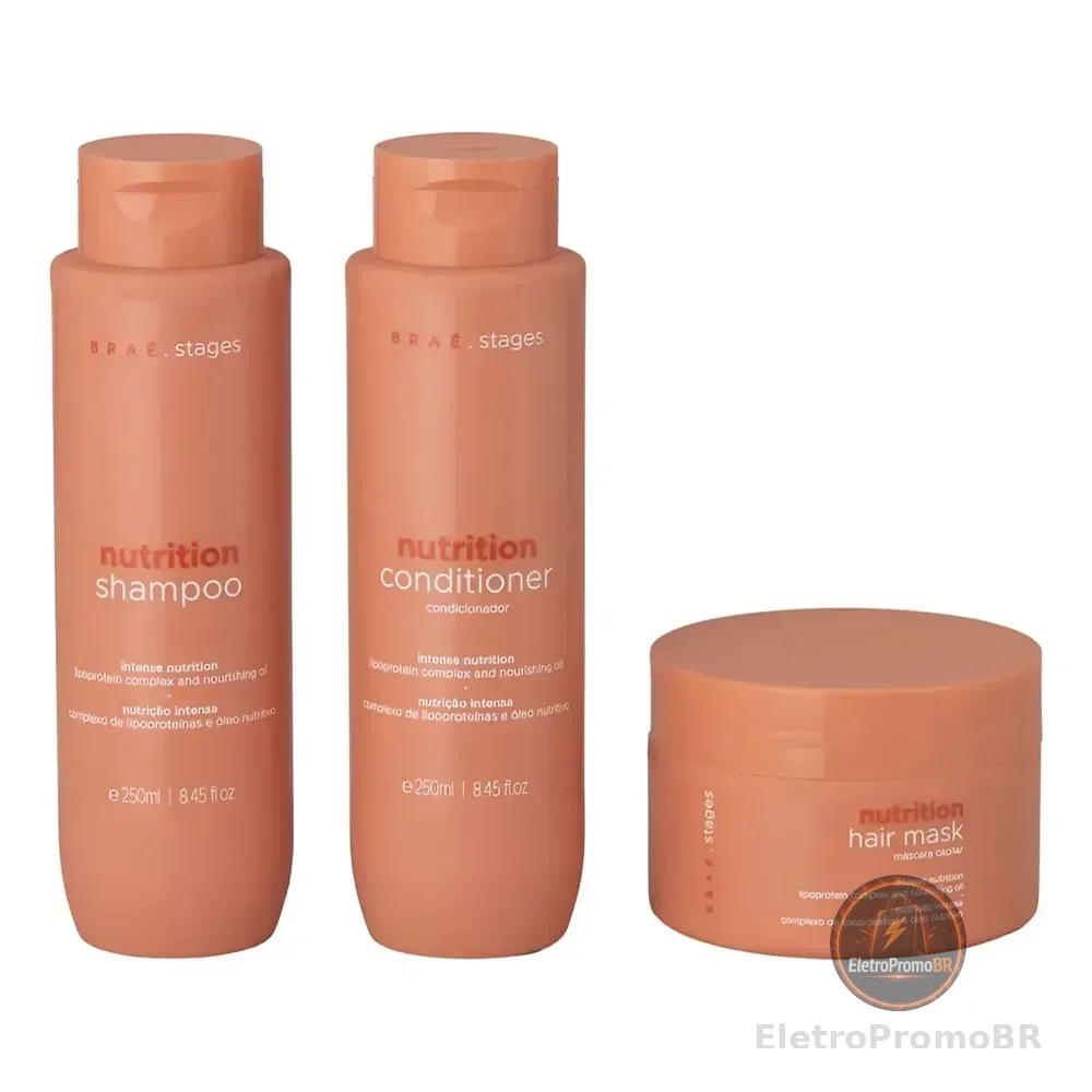 Kit Brae Para Nutrição Linha Braé Stages Nutrition - 3 Itens