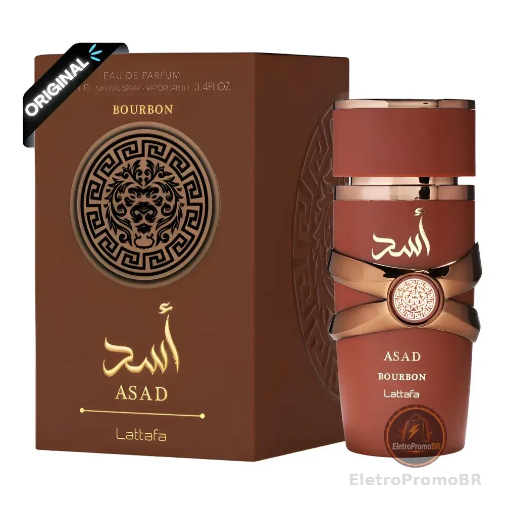 Perfume Asad Bourbon Lattafa 100ml Original Alta Fixação
