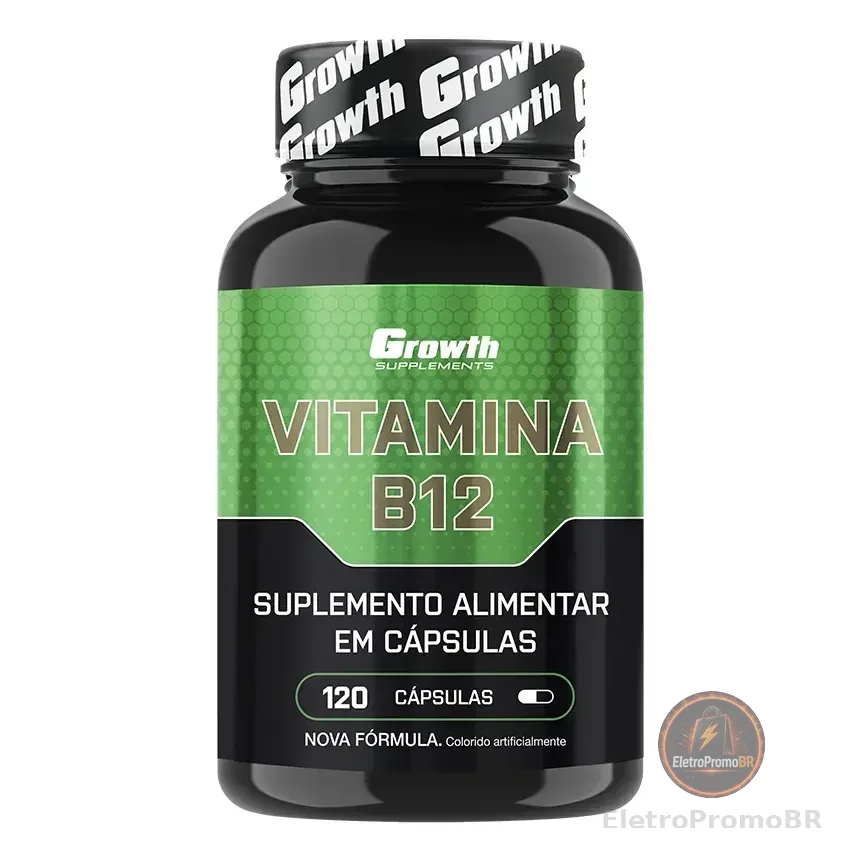 Vitamina B12 120 cáps Growth Supplements