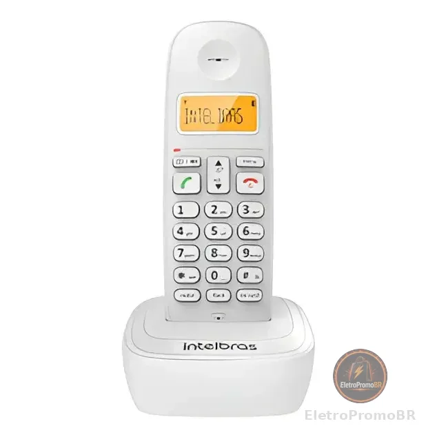 Telefone Sem Fio Com Identificador E Display Luminoso Ts 7510 Branco Intelbras 127/220v
