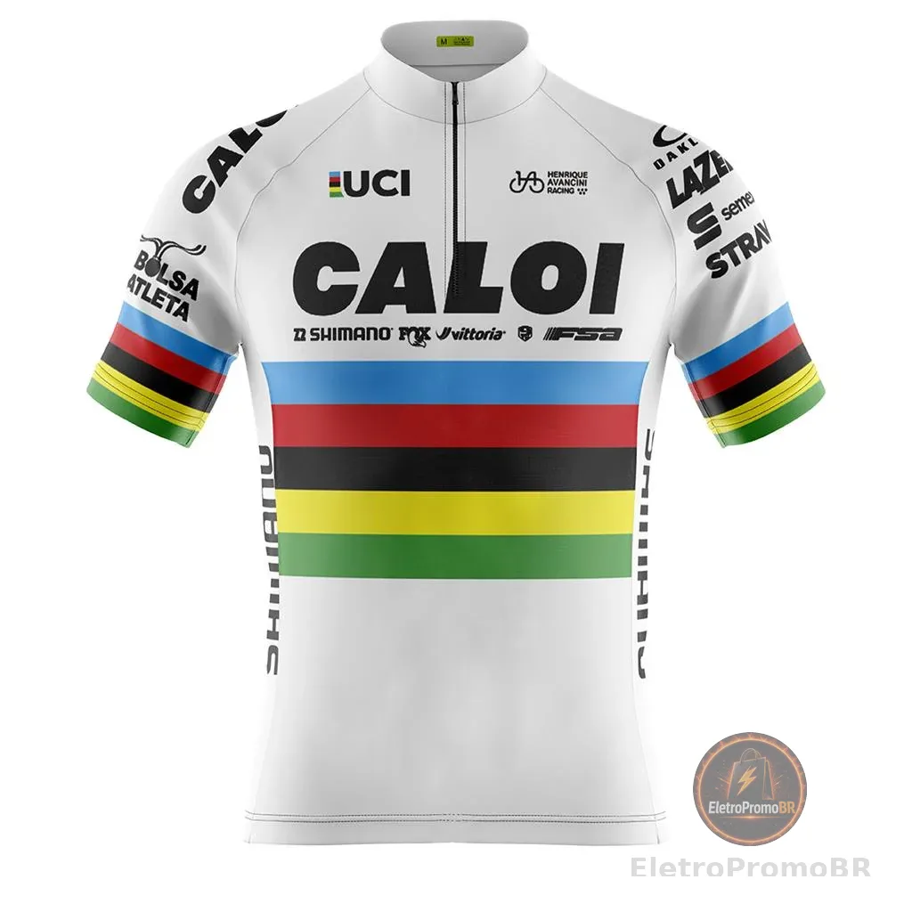 Camisa Ciclismo Camiseta Ciclista Roupa de Ciclismo Masculina Caloi Avancini