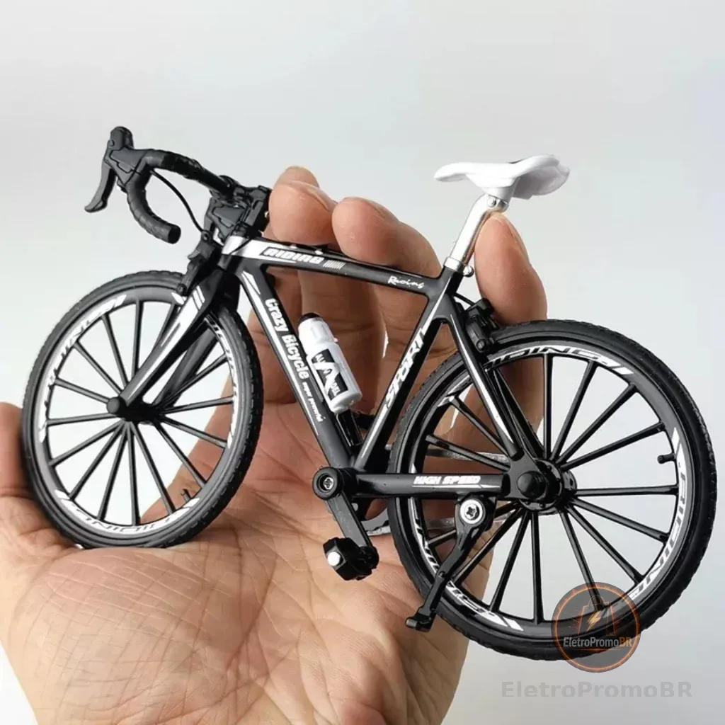 Bicicleta Miniatura Coleção Colecionável de Metal Speed Mountain Bike Triathlon MTB Brinquedo