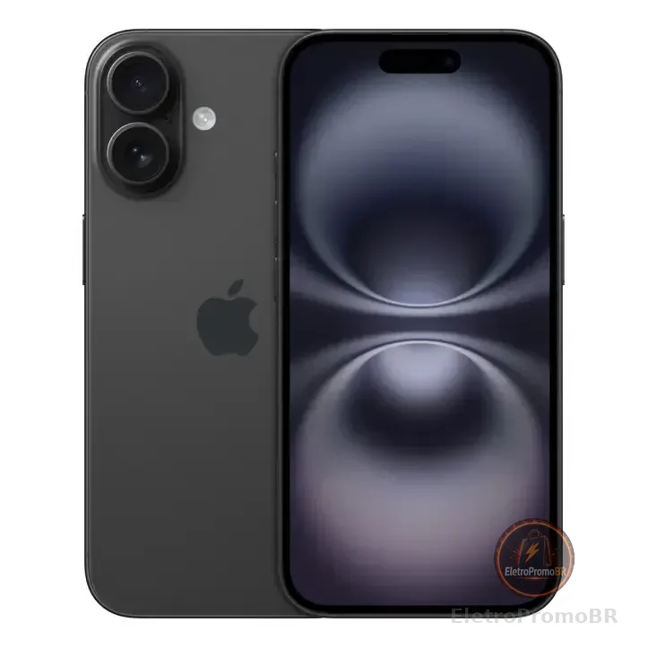 Apple iPhone 16 (128 GB) - Preto - Distribuidor Autorizado
