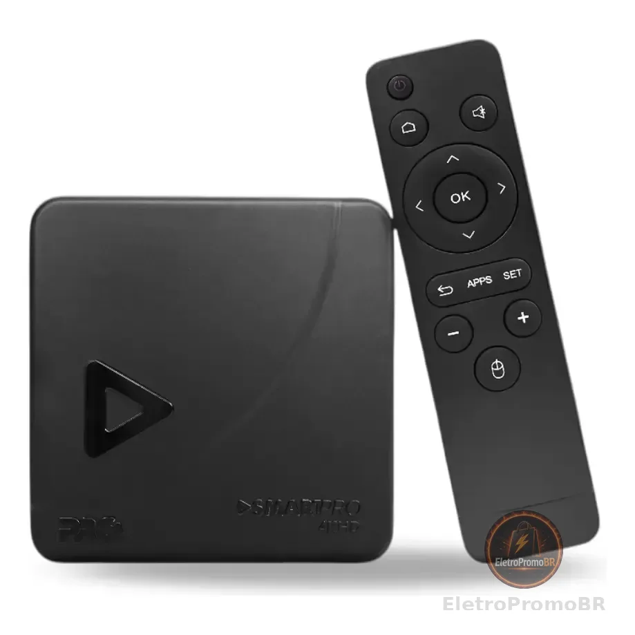 Tv Box Proeletronic Smartpro Prosb-3000 4k, Com Android 10 E 16gb Preto Padrão