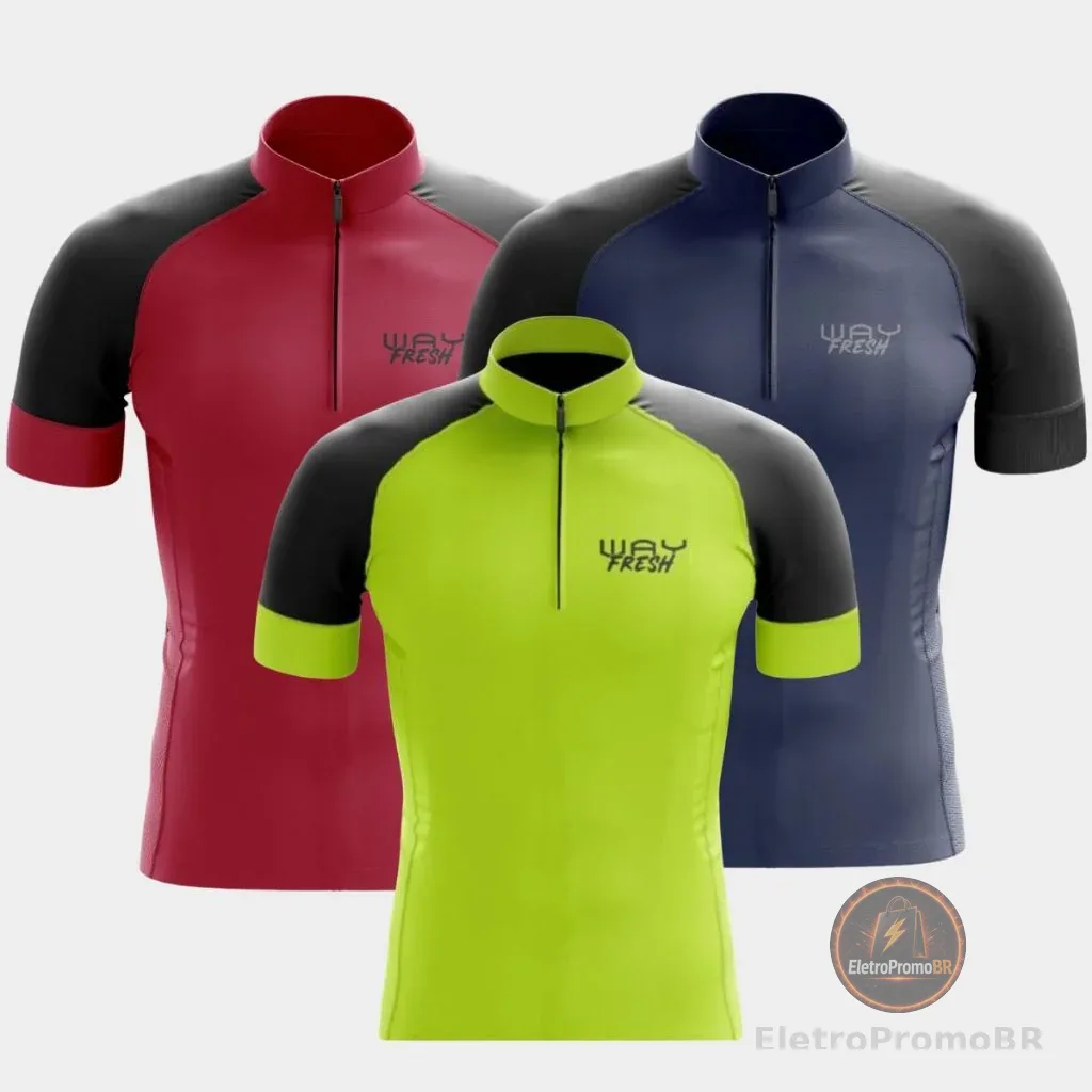 Camisa Ciclismo Masculino Blusa Bicicleta Camiseta Manga Curta Way Fresh Pedal