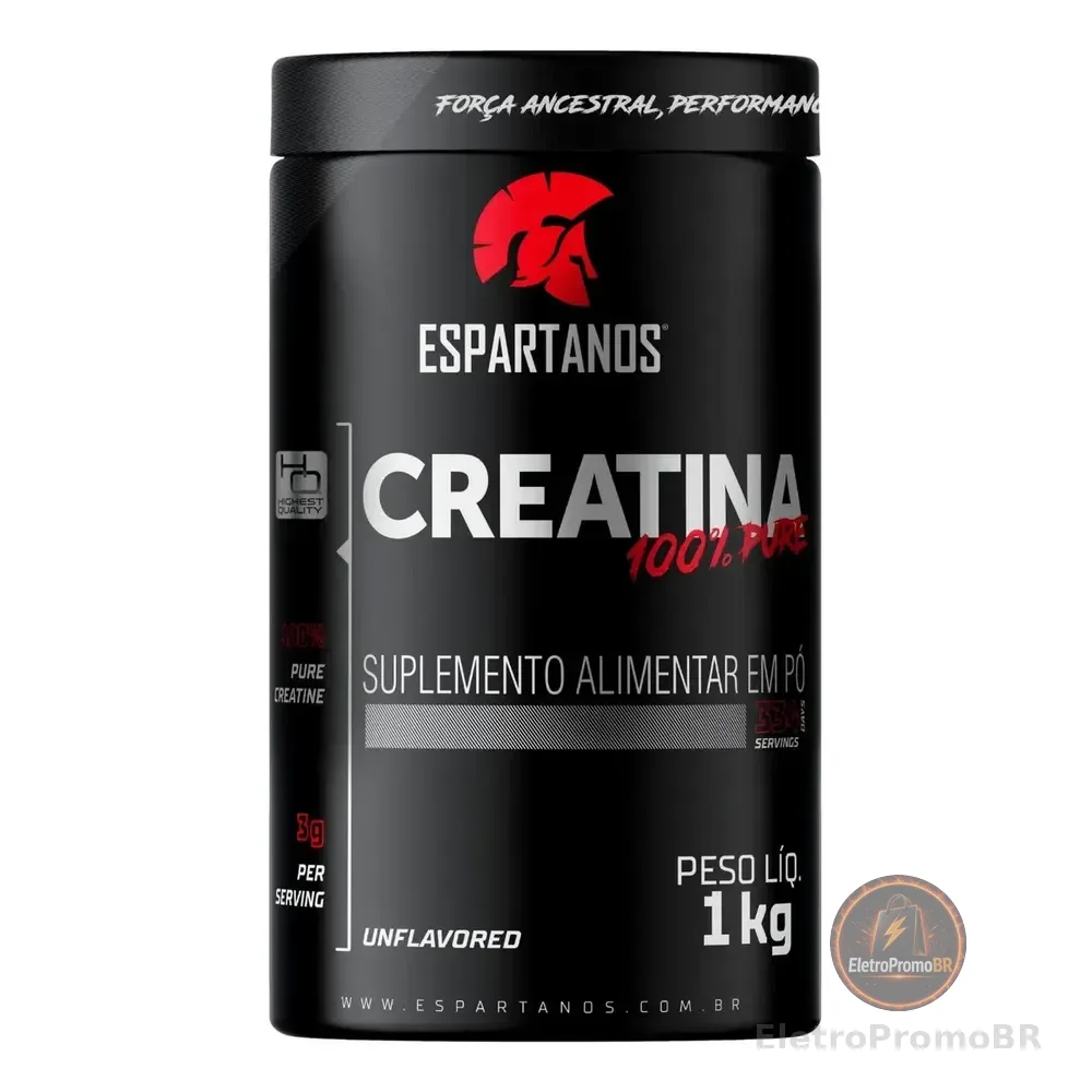 Creatina Pó 100% Pura Monohidratada Espartanos 1kg