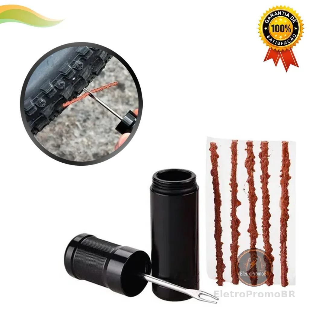 ‼️Kit Remendo Reparo Para Pneu Bike Tubeless Chave 5 Macarrao Mtb Bicicleta Ciclismo‼️