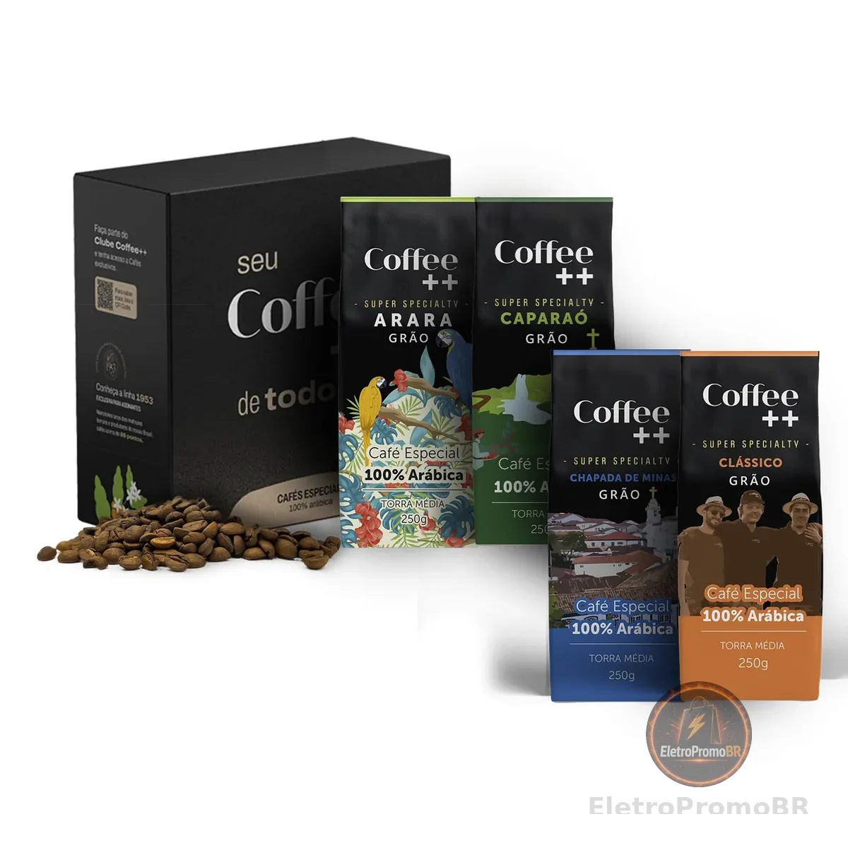 COMO EU AMO ESSE CAFÉ, kit com 4 pacotes ☕️☕️