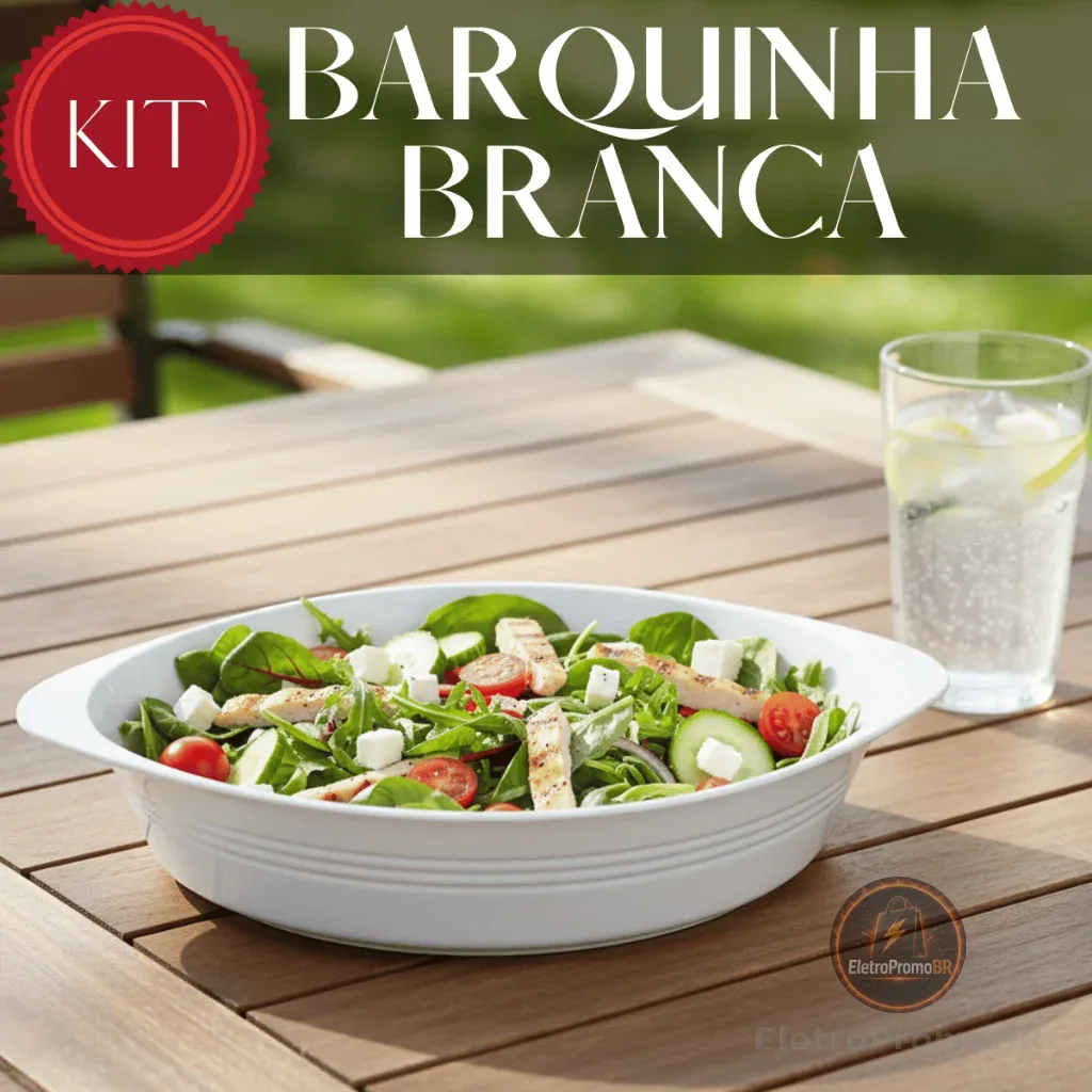 Kit Petisqueira Barquinha Canoa Petiscos