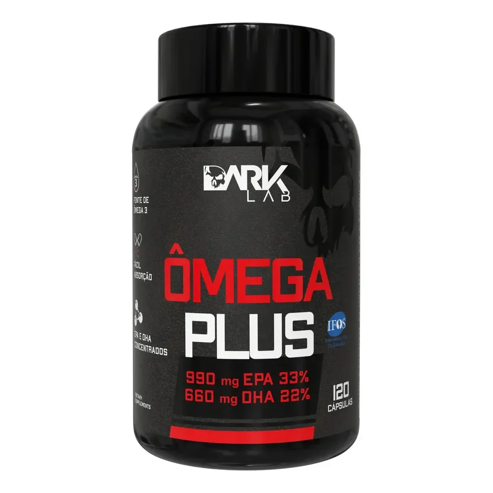 Omega Plus 120 Cápsulas Ômega 3 Dark Lab Sem Sabor