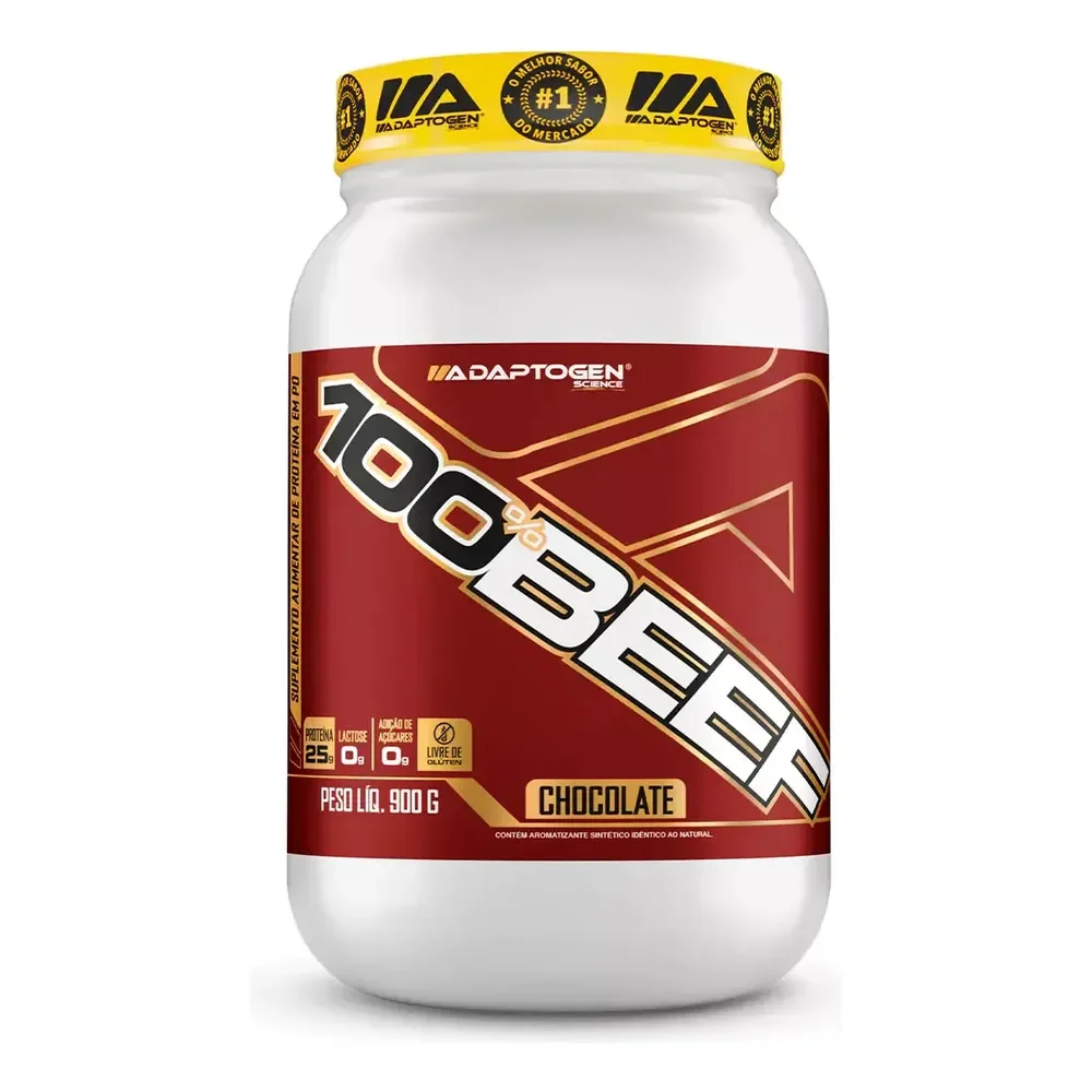 Proteína De Carne Adaptogen 100% Beef Sabor Chocolate 900g