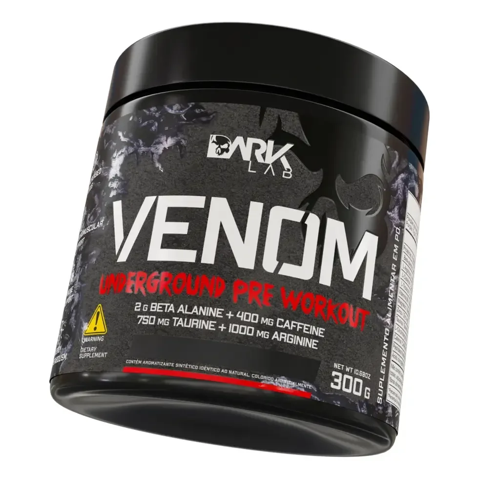 Pre Treino Venom Underground 300g Frutas Vermelhas Dark Lab Ponche De Frutas