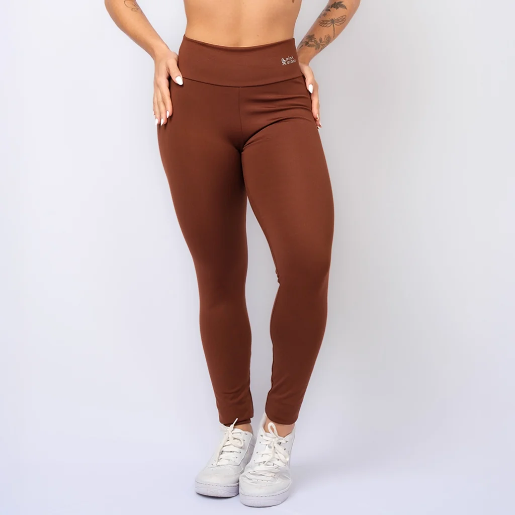 Calça Legging Fitness Cintura Alta Feminina Sem Transparência Básico Corrida Inverno