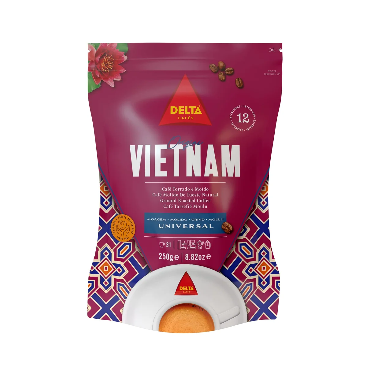 Delta Q Café Torrado e Moído Delta Vietnam 250g