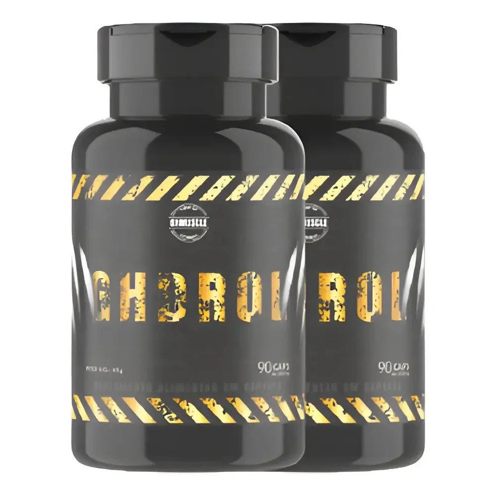 2 Ghdrol Potencializador Muscular De Crescimento Sem Sabor Ghmuscle