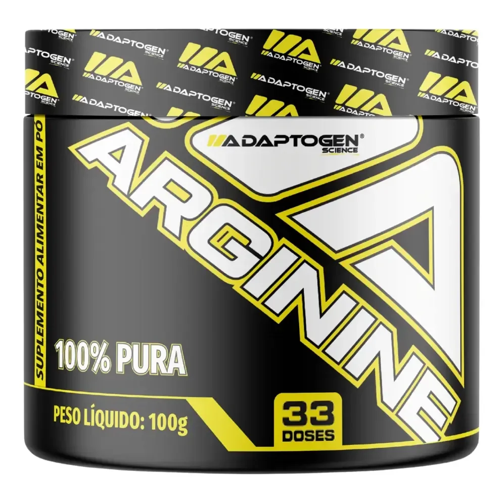 Arginina 100g Platinum Series Adaptogen Science 100% Pura