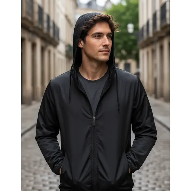 Corta Vento Jaqueta Masculina Impermeável Blusa Capuz