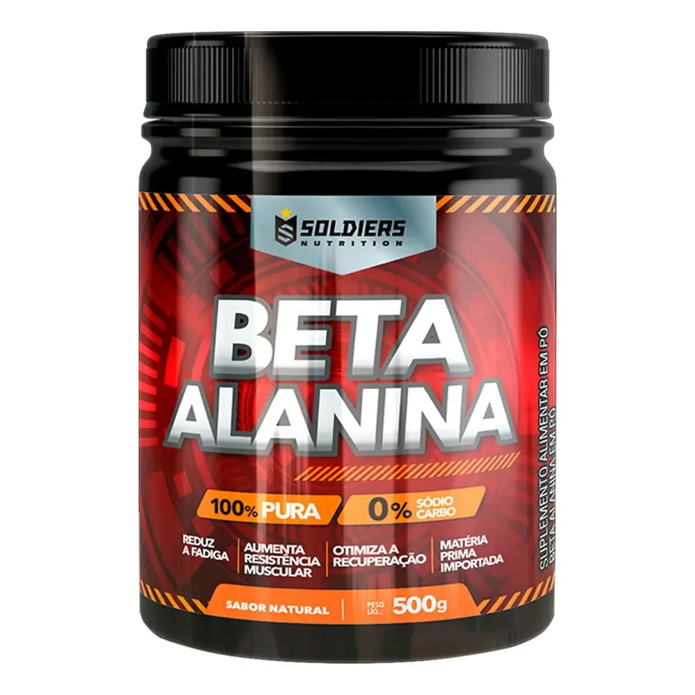 Beta Alanina 500g Suplemento Em Pó - Soldiers Nutrition Natural