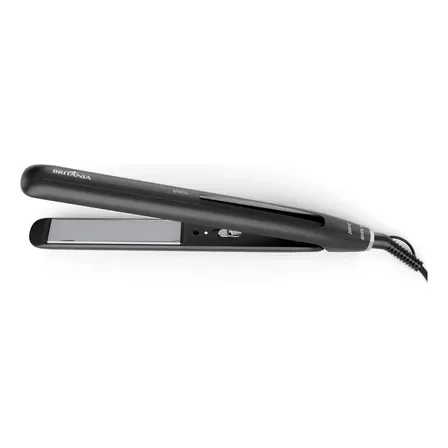 Prancha De Cabelo Britânia Revestimento Cerâmico 200°c Bpr03a Preto 127/220v