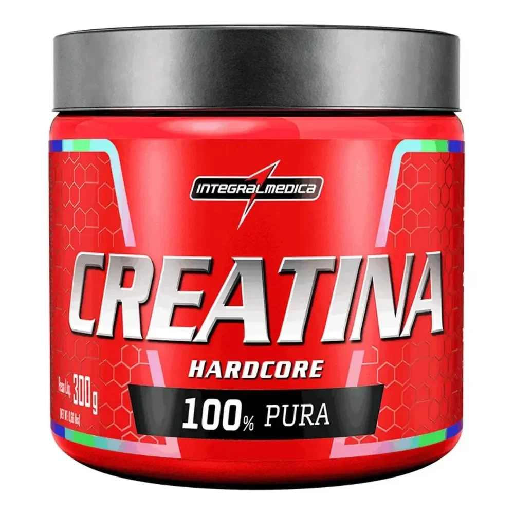 Creatina Hardcore Pó 300g Integralmédica 100% Pura 300g Sem Sabor