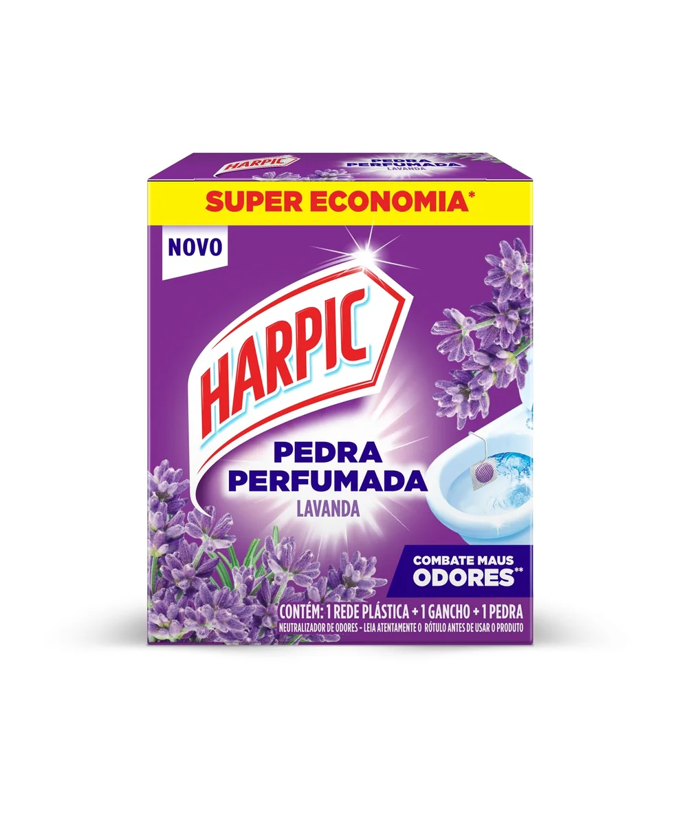 HARPIC PEDRA SANITÁRIA AROMA PLUS LAVANDA 1un 40% DE