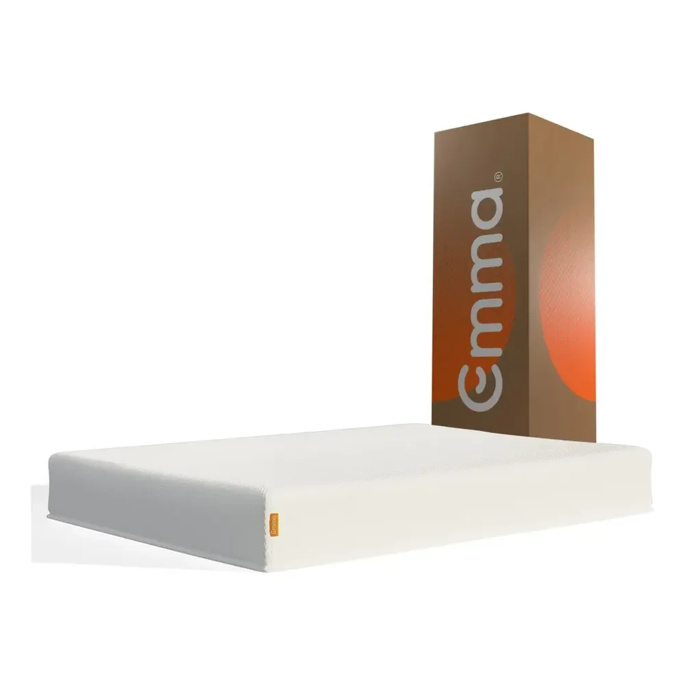 Colchão Emma Solteiro Basics D28 17cm Espuma Firme Conforto Diário  Embalado A Vácuo Branco
