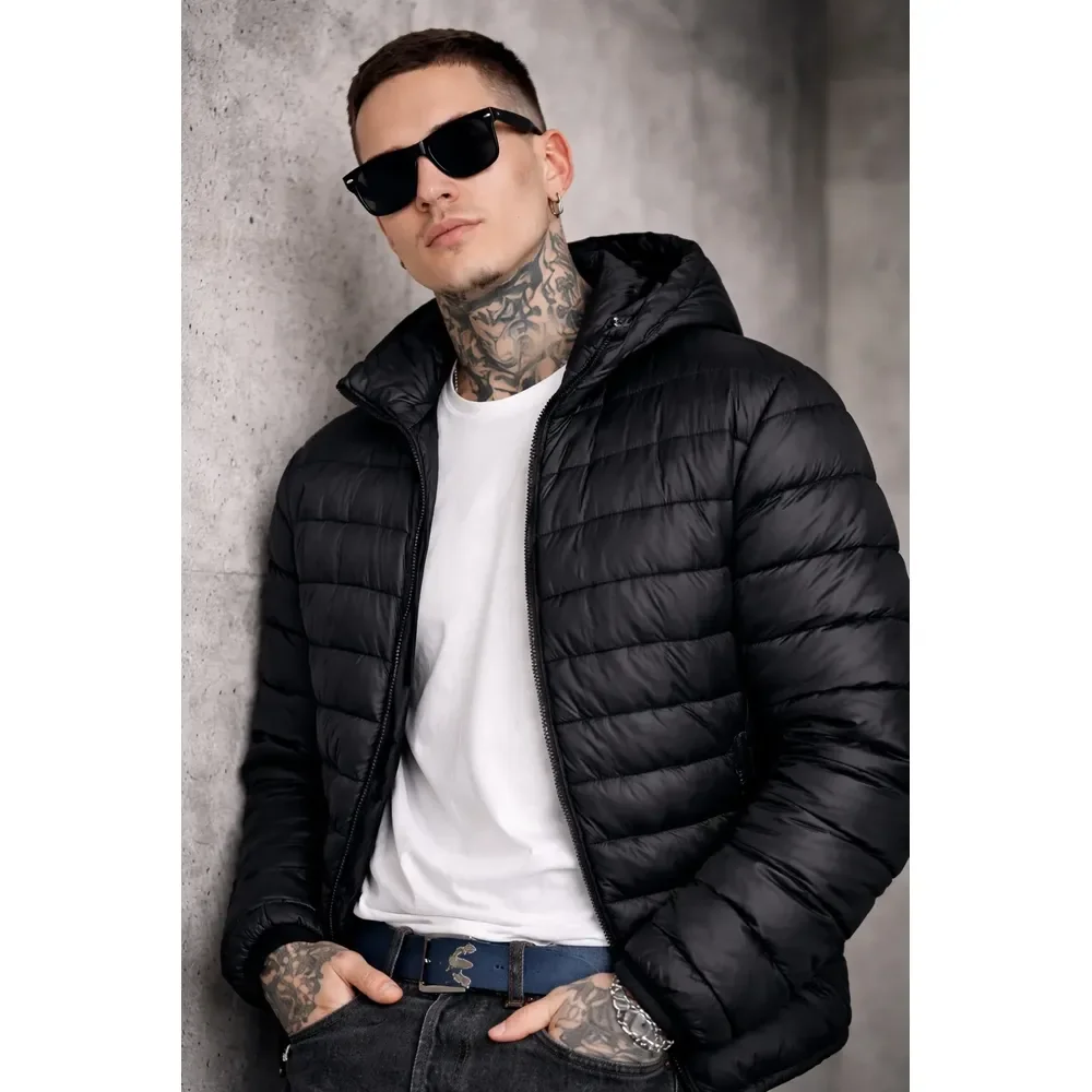 Jaqueta Puffer Casaco Masculino Qualidade Premium Preto M Lisa